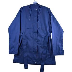 Columbia Pardon My Trench Womens Rain Jacket Long Sleeve Hooded Vented Full Zip